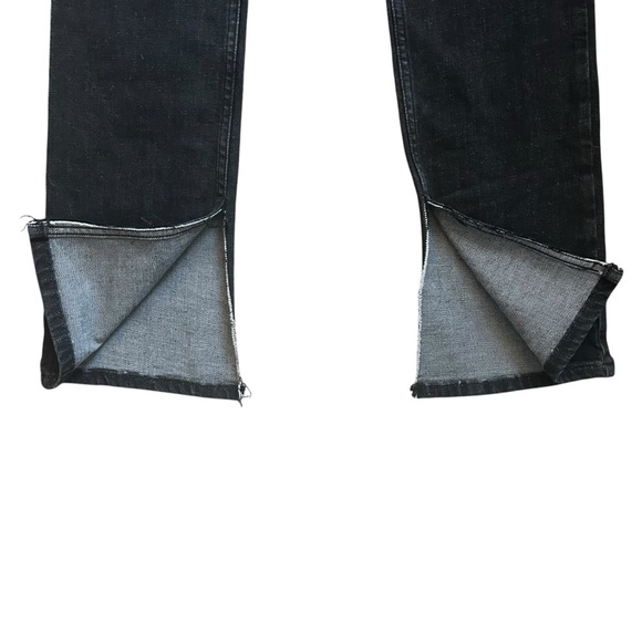 Zara Black Denim Flare Split Hem
High Rise Jeans Size 6 Raw Fringed Split Hem - Picture 8 of 12